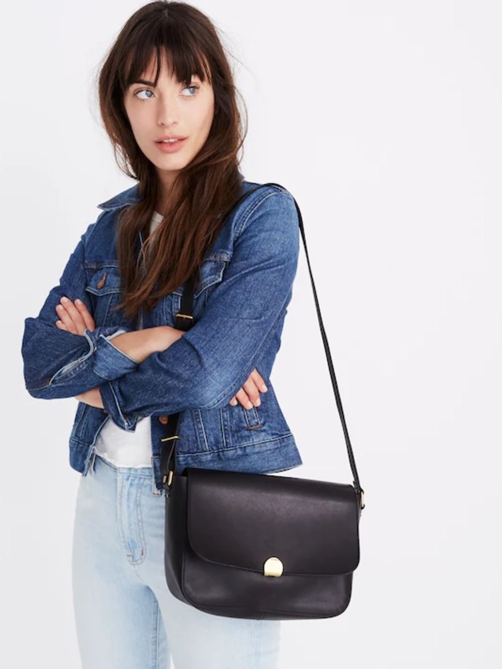 MADEWELL Black The Abroad Shoulder Bag